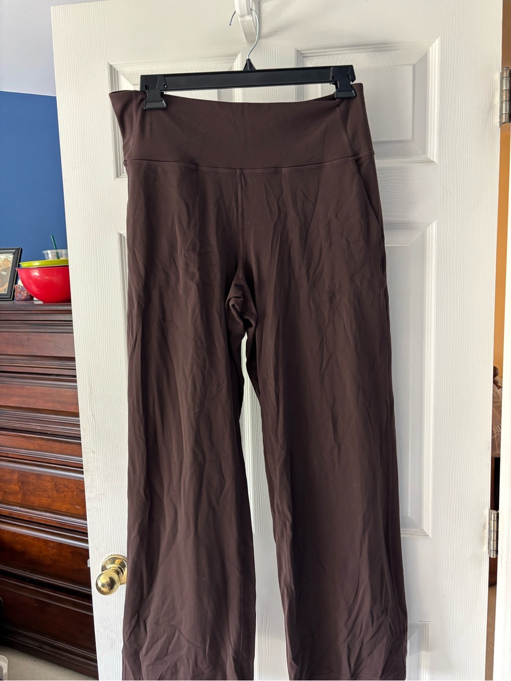 lululemon athletica Women's Wide-Leg High-Rise Pants - Dark Brown